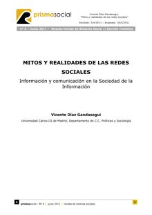 7. MITOS Y REALIDADES DE LAS REDES SOCIALES