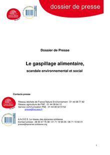 Le gaspillage alimentaire,