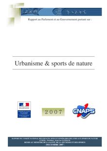 Rapport au Parlement et au Gouvernement portant sur : Urbanisme et sports de nature