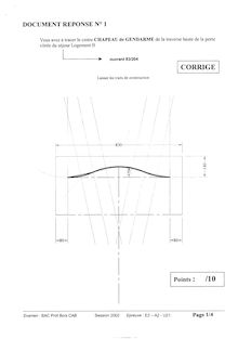 Corrige BACPRO BOIS CONSTRUCTION Redaction d un processus de fabrication ou de chantier 2002