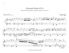 Partition No.3 en F major, pièces pour mécanique orgue, Haydn, Joseph