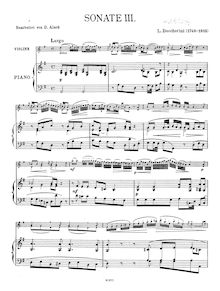 Partition de piano, violoncelle Sonata en G Major, G.5