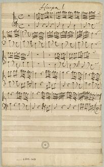 Partition harpes 1 et 2, Singet dem Herrn, TWV 1:1748, C major, Telemann, Georg Philipp