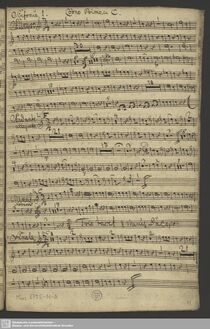 Partition cor 1, Symphony en C major, C major, Rosetti, Antonio