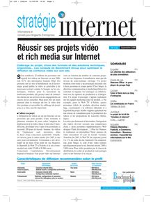 Stratégie Internet n° 126 - sept 2008