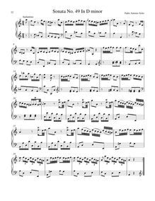 Partition Sonata R.50 en C major, clavier sonates R.41-50, Soler, Antonio