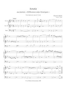 Partition complète, Willkommen, süßer Bräutigam, Christmas cantata par Vincent Lübeck