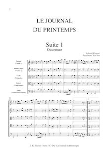 Partition  1 en C major, Le Journal Du Printemps, Fischer, Johann Caspar Ferdinand