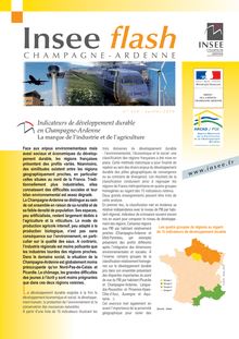 Indicateurs de développement durable en Champagne-Ardenne - La marque de lindustrie et de lagriculture