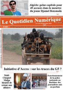 Le Quotidien Numérique d’Afrique N° 2081 - du lundi 28 novembre 2022
