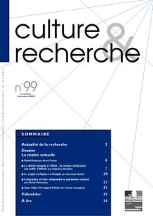 Culture et recherche 99, novembre-décembre 2003
