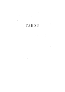 Tabou : roman du jour / par Albérich-Chabrol