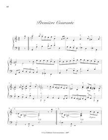 Partition , Première Courante, Pièces de Clavecin, Livre 2, Siret, Nicolas par Nicolas Siret