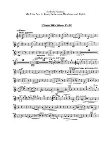 Partition cor 3, 4 (B♭ basso, F, G), From Bohemian Fields et Groves (From Bohemia s Woods et Fields)