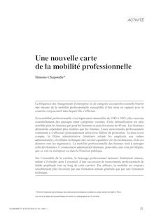 Une nouvelle carte de la mobilité professionnelle - article ; n°1 ; vol.331, pg 25-45