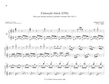 Partition No.17 en C major, pièces pour mécanique orgue, Haydn, Joseph