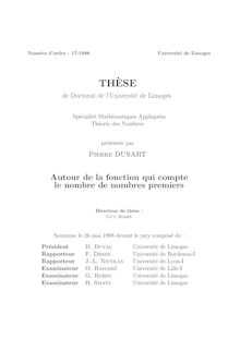 Numero d ordre Universite de Limoges
