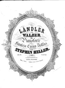 Partition complète, Ländler et Walzer, Op.97, Heller, Stephen