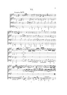 Partition Sonata No.6, Hortus Musicus, Reincken, Johann Adam