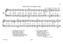 Partition Allgemeine Gottesdienstlieder und Adventslied (No.55-58), Choralbuch