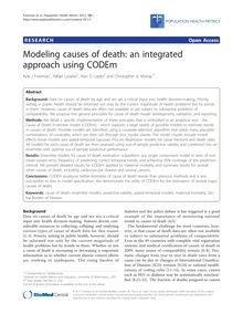 Modeling causes of death: an integrated approach using CODEm