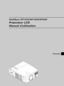 Notice Projecteur NEC  MT1055