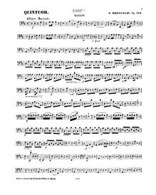 Partition basson, vent quintette No.1, Op.124, Briccialdi, Giulio