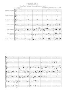 Partition complète (enregistrements - SDDTrTB), Sacro-profanus concentus musicus fidium aliorumque instrumentorum