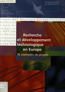 Recherche et développement technologique en Europe