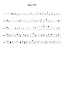 Partition Prelude,  No.4 en G minor, G minor, Cohen, Roberto Cesar