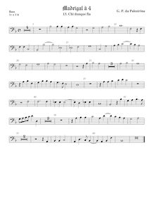 Partition viole de basse, Madrigali a Quattro Voci, Palestrina, Giovanni Pierluigi da par Giovanni Pierluigi da Palestrina