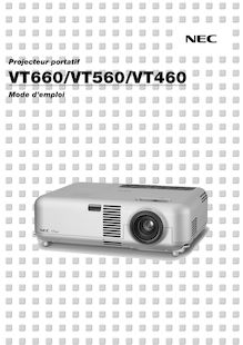 Notice Projecteur NEC  VT460