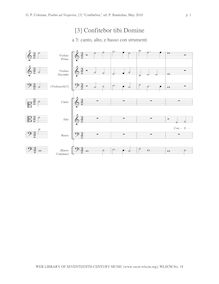 Partition Confitebor tibi Domine (Psalm 110), Psalmi ad Vesperas, Op.12