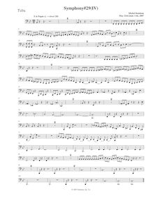 Partition Tuba, Symphony No.29, B♭ major, Rondeau, Michel par Michel Rondeau