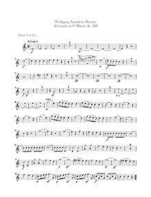 Partition cor 1, 2 (en E♭), Serenade, Serenade No.12 ; Nacht Musique