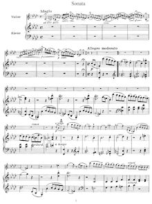 Partition complète & , partie, violon Sonata en F minor, Op.4