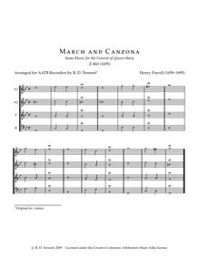 Partition complète (AATB enregistrements), Music pour pour funebre of reine Mary