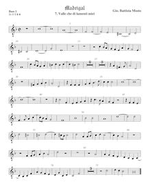 Partition viole de basse 1, octave aigu clef, Madrigali a 5 voci, Libro 2 par Giovanni Battista Mosto
