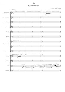 Partition , Schlammbad (pages 30-34), 6 Miniaturen für Kammerorchester