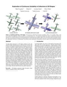 Exploration of Continuous Variability in Collections of 3D Shapes