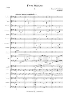 Partition compléte of no. 1, Walsen voor Fluit en Orkest Op.2
