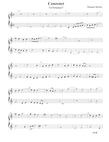 Partition La Sampogna - partition complète, pour First Booke of chansonnettes to Two Voyces