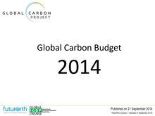 Bilan carbone (Global carbon budget)