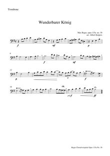 Partition Trombone, Dreissig kleine Choralvorspiele zu den gebräuchlichsten Chorälen