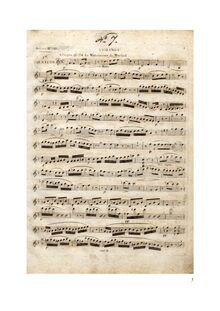 Partition violon I, Three corde quatuors, Trois Quatours pour Deux Violons, Alto et Violoncelle