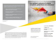 Infographie SACEM / EY : Les secteurs culturels et créatifs européens, générateurs de croissance 