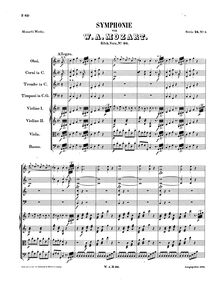 Partition complète, Symphony No.46, C major, Mozart, Wolfgang Amadeus