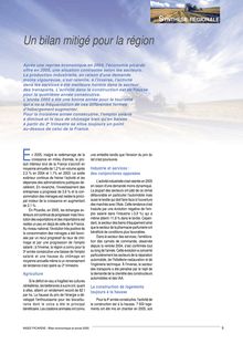 Chapitre "Synthèse régionale" extrait du Bilan économique et social - Picardie 2005
