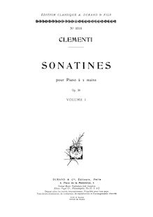Partition complète (scan), 6 sonates Op.36, Clementi, Muzio