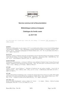 Service commun de la Documentation Bibliothèque Lettres  et langues ...